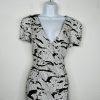 New Epique moi Sequin V neck Mini Dress Size L V Wrap Neck  Short Sleeve