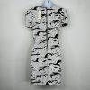New Epique moi Sequin V neck Mini Dress Size L V Wrap Neck  Short Sleeve