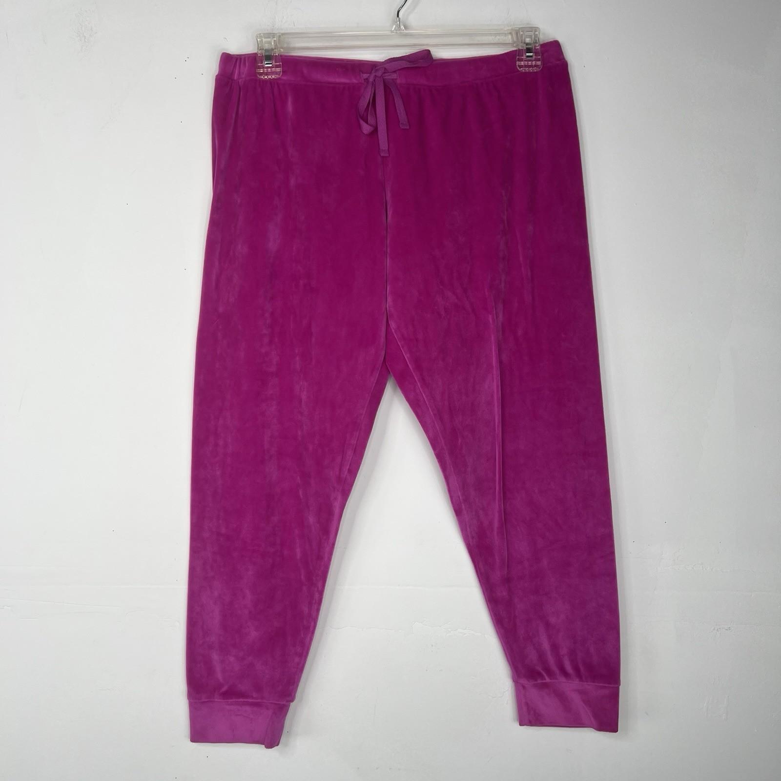 Juicy Couture Y2K Pajama Set Pant Sweater XL  Loungewear Pink Sparkly Logo