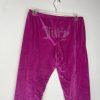 Juicy Couture Y2K Pajama Set Pant Sweater XL  Loungewear Pink Sparkly Logo