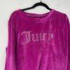 Juicy Couture Y2K Pajama Set Pant Sweater XL  Loungewear Pink Sparkly Logo