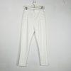 New L'Atiste By Amy Polyester Spandex Size M Off White Skinny Leg Back Zip
