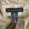 New York & C Women PVC Rain Coat Size M Yellow Gold Double Breasted Wind Braker