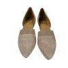 Eileen Fisher Hilly Wedge d'Orsay Pump Size 9 Taupe Suede Heels Slip On Shoes