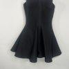Akira Roxy Bandage Mini Dress Size L Black sweetheart neckline Flared strappy