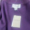 Carmen Marc Valvo Women Sweater Size M Purple Knit High Neck Cozzy New