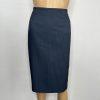 Evan Picone Women Skirt 10 Suit 12 Blue Striped Career Business Timeless New