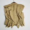 Poleci Sleeveless Ruffle Top Vest Size 6 Khaki Urban Chic Bustle Details New