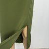 New York Clothing Co Stretch Pencil Skirt Size M Olive Green Mid Length New
