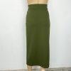 New York Clothing Co Stretch Pencil Skirt Size M Olive Green Mid Length New