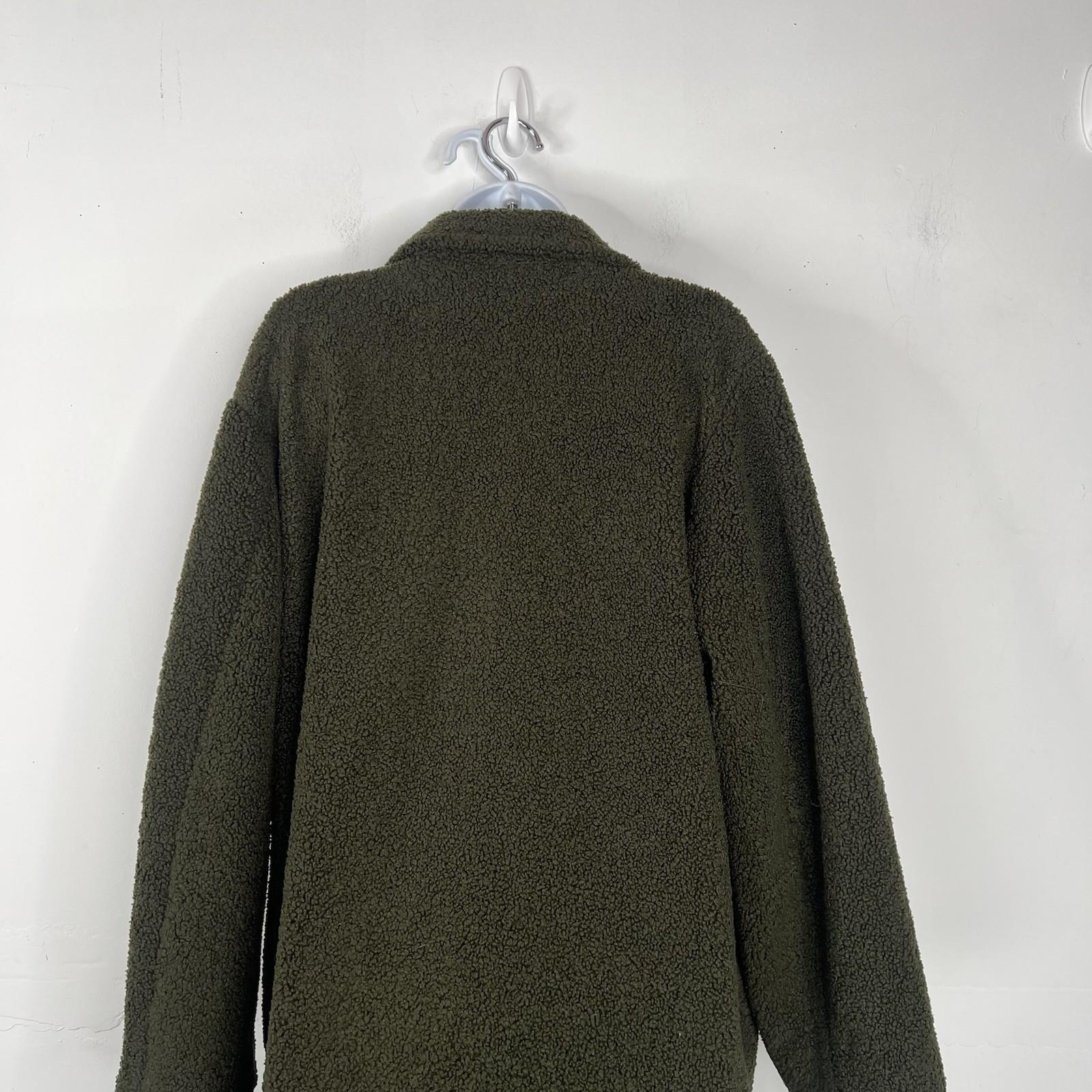Splendid Sivan Boucle Coat Double Breasted Women Size L Oversized Teddy Cozy