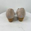 Eileen Fisher Hilly Wedge d'Orsay Pump Size 9 Taupe Suede Heels Slip On Shoes