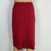 Tahari ASL Women Skirt Suit Size 10 Ruby Red Ruffle Collar Cuff Lined 2PC Career