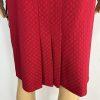 Tahari ASL Women Skirt Suit Size 10 Ruby Red Ruffle Collar Cuff Lined 2PC Career