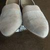 Eileen Fisher Hilly Wedge d'Orsay Pump Size 9 Taupe Suede Heels Slip On Shoes
