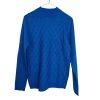 Salon Studio Women Acrylic Sweater Size S Blue High Neck Pullover Warm