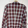 Suslo Couture Men Double Breasted Suit 38L Pants 32x28 Plaid Red Black 2PC
