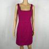 Armani Collezioni Virgin Wool Sleeveless Sheath Dress Size 12 Made In Italy