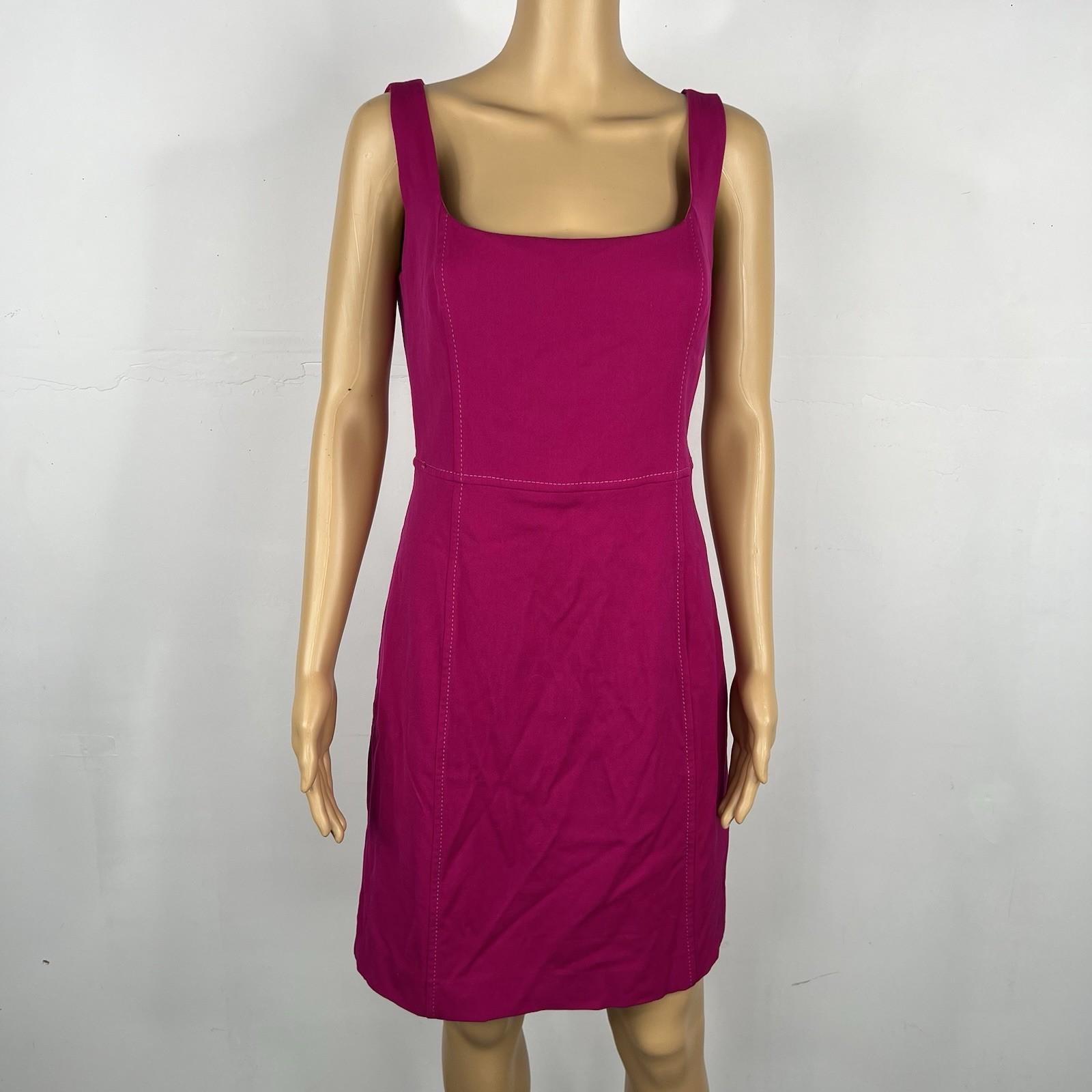 Armani Collezioni Virgin Wool Sleeveless Sheath Dress Size 12 Made In Italy