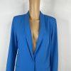 White House Black Market 2PC Stretch Pant Suit Size 8 Isla One Button Blue New