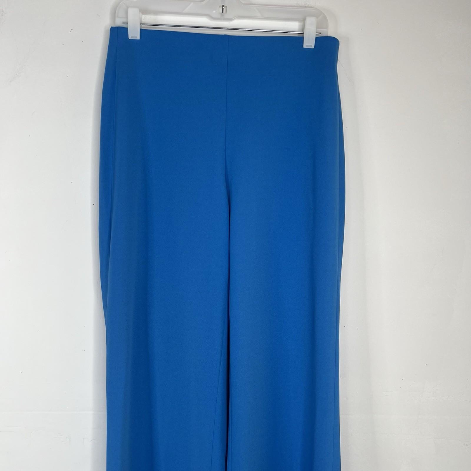 White House Black Market 2PC Stretch Pant Suit Size 8 Isla One Button Blue New