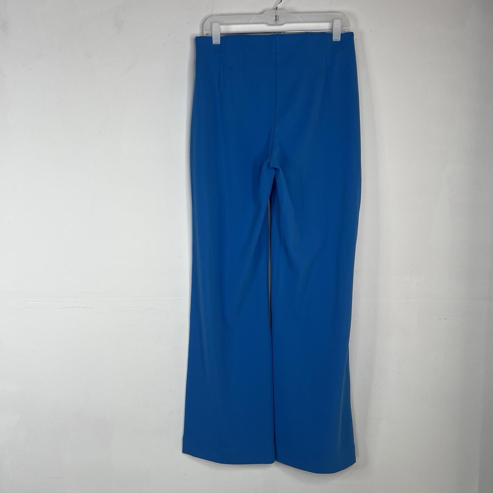 White House Black Market 2PC Stretch Pant Suit Size 8 Isla One Button Blue New