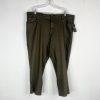 Lauren Ralph Lauren Coated Straight Ankle Jeans Olive Fern Wash Plus Size20W New