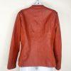 Marc New York Andrew Marc Faux Leather Suede Moto Jacket Size M Rust Orange Zip