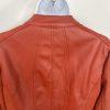 Marc New York Andrew Marc Faux Leather Suede Moto Jacket Size M Rust Orange Zip