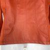 Marc New York Andrew Marc Faux Leather Suede Moto Jacket Size M Rust Orange Zip