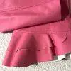 10-280.jpg New York & Co Faux Leather Peplum Hem Moto Jacket M Pink Tiered Cool Girl Chic