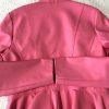 10-282.jpg New York & Co Faux Leather Peplum Hem Moto Jacket M Pink Tiered Cool Girl Chic