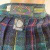 VTG Y2K Charter Club Wool Skirt Size 10P Green Multi Wrap Plaid Pleated Midi