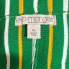 Eva Mendes Knit Sweater Pencil Skirt XL Multicolor Striped Ruffle Hem Bodycon