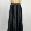 Farinae Collections Vintage Balloon Skirt Size 6 Black Velvet Tulle High Waist