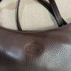 Longchamp Leather Shoulder Small Bag Purse Crossbody Brown