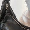 Longchamp Leather Hobo Bag Black Large Shoulder  Tote Zip Up Pockets
