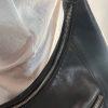 Longchamp Leather Hobo Bag Black Large Shoulder  Tote Zip Up Pockets