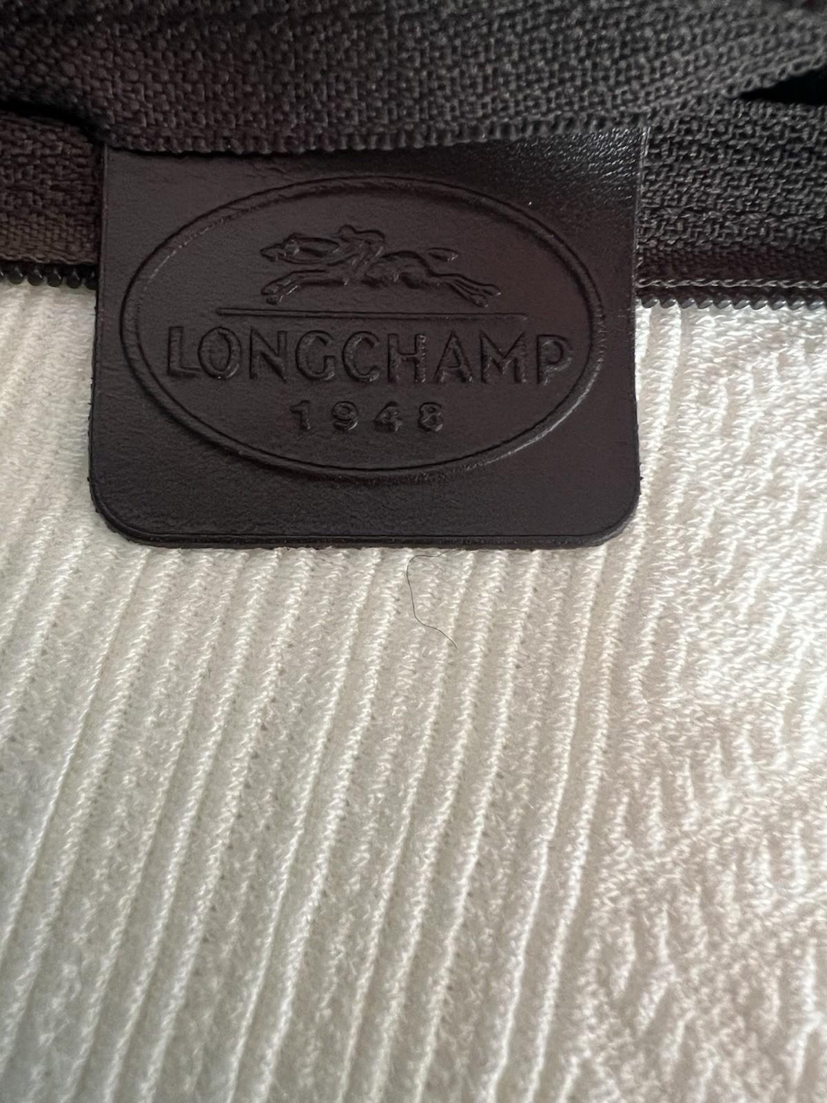 Longchamp Leather Shoulder Small Bag Purse Crossbody Brown