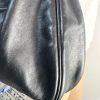 Longchamp Leather Hobo Bag Black Large Shoulder  Tote Zip Up Pockets