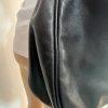 Longchamp Leather Hobo Bag Black Large Shoulder  Tote Zip Up Pockets