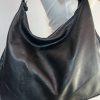Longchamp Leather Hobo Bag Black Large Shoulder  Tote Zip Up Pockets
