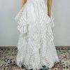 Glamour By Terani Couture Satin Ball Gown Dress 10 Black White Belted Organza
