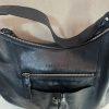 Longchamp Leather Hobo Bag Black Large Shoulder  Tote Zip Up Pockets