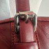 10-361.jpg Longchamp Hortensia LM Embossed Leather Tote Bag Burgundy Medium Snap Closure