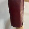 10-363.jpg Longchamp Hortensia LM Embossed Leather Tote Bag Burgundy Medium Snap Closure