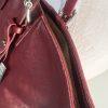 10-364.jpg Longchamp Hortensia LM Embossed Leather Tote Bag Burgundy Medium Snap Closure