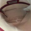 10-365.jpg Longchamp Hortensia LM Embossed Leather Tote Bag Burgundy Medium Snap Closure