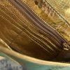 Michael Kors Gold Soft Python Leather Fulton Small Flap Shoulder Bag Clutch