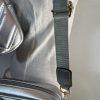 Herald Chevron Quilted Crossbody Camera Bag Detachable Coin Pouch Silver  Small